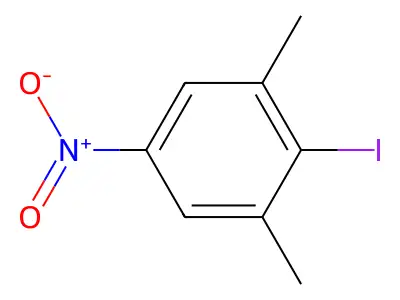 2-Iodo-1,3-dimethyl-5-nitrobenzene structure