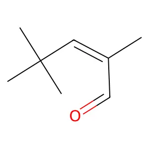 2-Pentenal, 2,4,4-trimethyl- structure