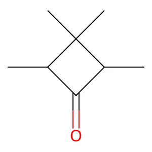 2,3,3,4-Tetramethylcyclobutanone structure