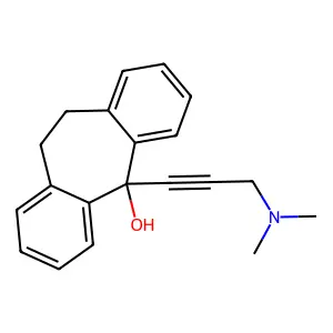 11-[3-(dimethylamino)prop-1-ynyl]-5,6-dihydrodibenzo[1,2-a:1 structure