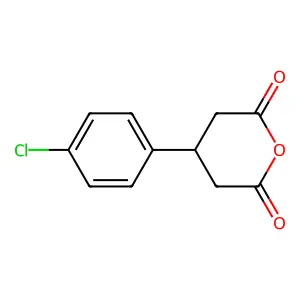 4-(4-chlorophenyl)dihydro-2H-pyran-2,6(3H)-dione structure