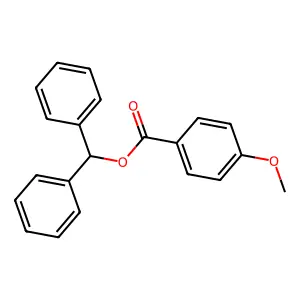 Diphenylmethyl 4-methoxybenzoate structure