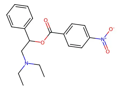 2-(Diethylamino)-1-phenylethyl 4-nitrobenzoate structure