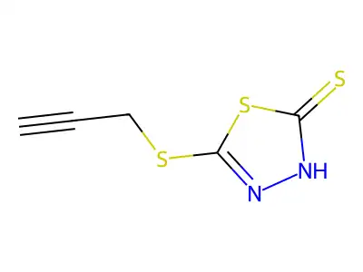 5-(Prop-2-ynylthio)-1,3,4-thiadiazole-2-thiol structure