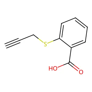2-(Prop-2-yn-1-ylsulfanyl)benzoic acid structure