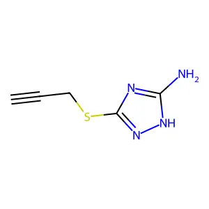 5-(2-Propyn-1-ylthio)-1H-1,2,4-triazol-3-amine structure