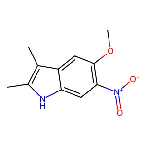 5-Methoxy-2,3-dimethyl-6-nitro-1H-indole structure