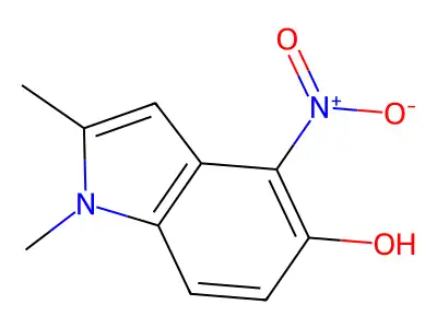 1,2-Dimethyl-4-nitro-1H-indol-5-ol structure