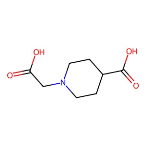 1-(Carboxymethyl)piperidine-4-carboxylic acid structure
