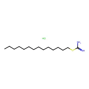 Carbamimidothioic acid, tetradecyl ester, monohydrochloride structure