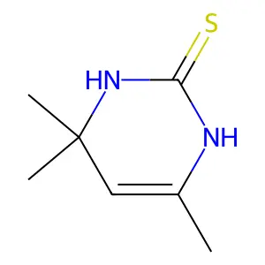 3,4-Dihydro-4,4,6-trimethyl-2(1H)-pyrimidinethione structure