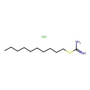 Carbamimidothioic acid, decyl ester, hydrochloride (1:1) structure