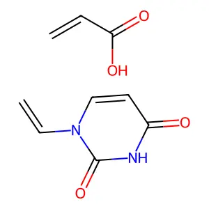 1-乙烯基嘧啶-2,4-二酮丙烯酸 structure