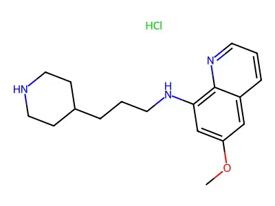 6-Methoxy-N-[3-(4-piperidinyl)propyl]-8-quinolinamine structure
