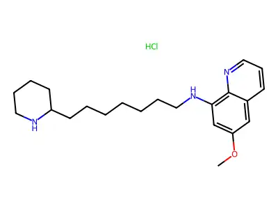 6-Methoxy-N-[7-(2-piperidinyl)heptyl]-8-quinolinamine structure