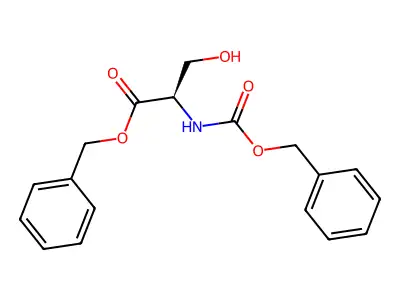 Benzyl 3-hydroxy-2-(phenylmethoxycarbonylamino)propanoate structure