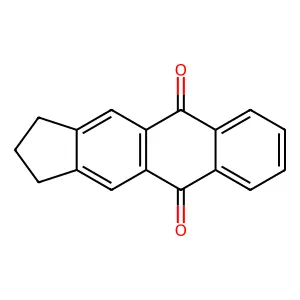 1H-Cyclopent[b]anthracene-5,10-dione, 2,3-dihydro- structure