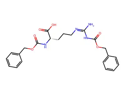 Nalpha,Nomega-Dicarbobenzoxy-L-arginine structure