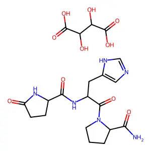 Protirelin tartrate structure