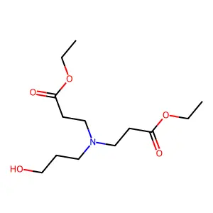 beta-Alanine, N-(3-ethoxy-3-oxopropyl)-N-(3-hydroxypropyl)-, ethyl ester structure