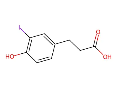 3-(4-Hydroxy-3-iodophenyl)propionic acid structure