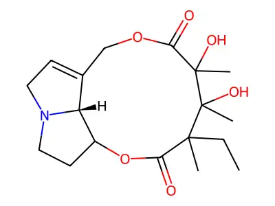 Crotalarine structure