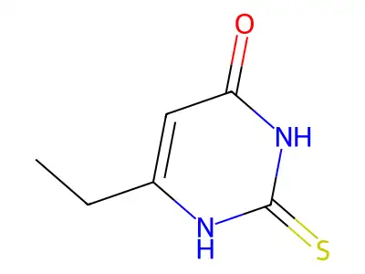 6-Ethyl-4-hydroxy-2-mercaptopyrimidine structure