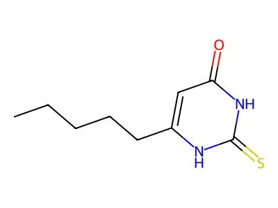 6-pentyl-2-sulfanylidene-1H-pyrimidin-4-one structure