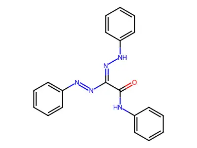 N-phenyl-2-phenyldiazenyl-2-(phenylhydrazinylidene)acetamide structure