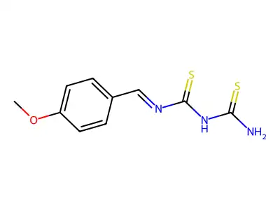 1-Carbamothioyl-3-[(4-methoxyphenyl)methylidene]thiourea structure