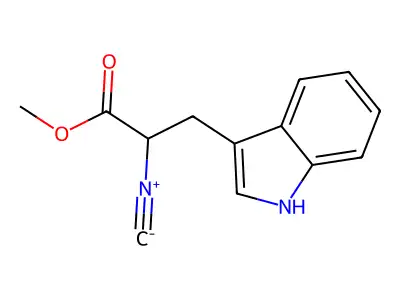 methyl 3-(1H-indol-3-yl)-2-isocyanopropanoate structure