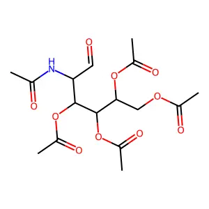 五乙酰氨基葡萄糖 structure