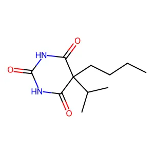 Barbituric acid, 5-butyl-5-isopropyl- structure