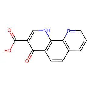 4-oxo-1H-1,10-phenanthroline-3-carboxylic acid structure
