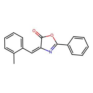 4-[(2-Methylphenyl)methylidene]-2-phenyl-1,3-oxazol-5-one structure