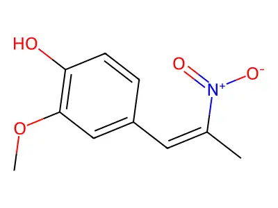 2-Methoxy-4-(2-nitro-1-propenyl)phenol structure