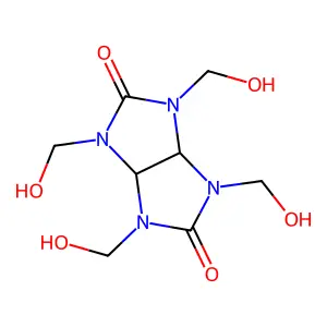 Tetramethylolglycoluril structure