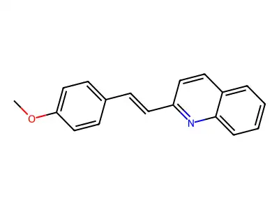 p-Methoxybenzylidenchinaldin structure