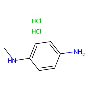 1,4-Benzenediamine, N1-methyl-, hydrochloride (1:2) structure
