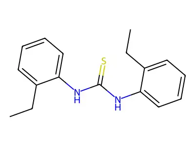 2,2'-Diethylthiocarbanilide structure