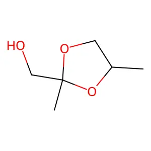 (2,4-Dimethyl-1,3-dioxolan-2-yl)methanol structure