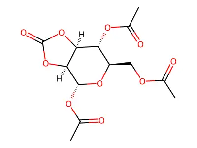 1,4,6-Tri-O-acetyl-a-D-mannopyranose 2,3-Carbonate structure