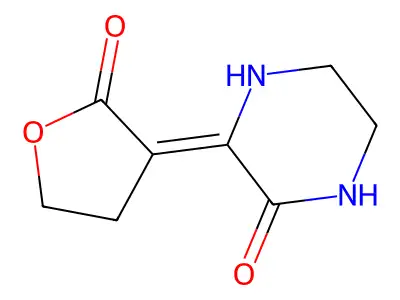 3-(2-Oxooxolan-3-ylidene)piperazin-2-one structure