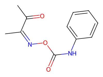 (3-oxobutan-2-ylideneamino) N-phenylcarbamate structure