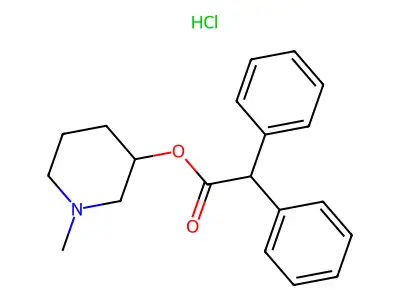 1-Methylpiperidin-3-yl diphenylacetate structure
