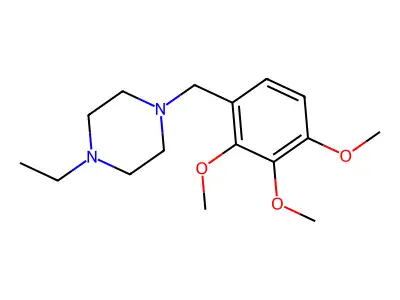 1-Ethyl-4-[(2,3,4-trimethoxyphenyl)methyl]piperazine structure