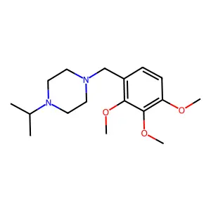 1-(Propan-2-yl)-4-(2,3,4-trimethoxybenzyl)piperazine structure