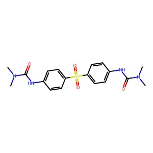 3-[4-[4-(Dimethylcarbamoylamino)phenyl]sulfonylphenyl]-1,1-dimethylurea structure