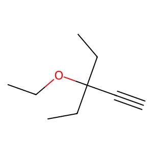 3-Ethoxy-3-ethylpent-1-yne structure