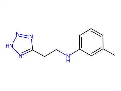 1H-Tetrazole-5-ethanamine, N-(3-methylphenyl)- structure